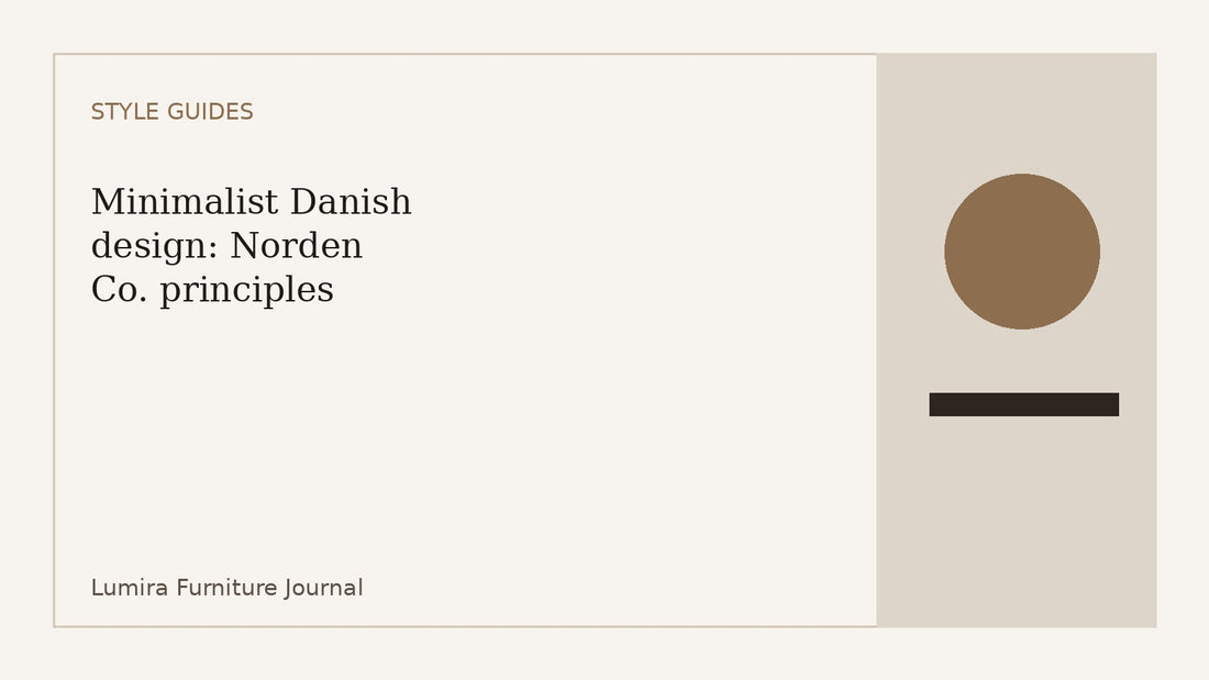 Minimalist Danish design: Norden Co. principles