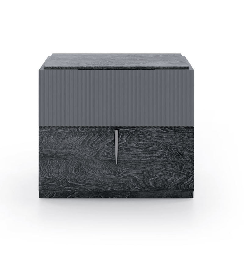 ESF Furniture - Onyx 6 Piece Queen Size Bedroom Set in Metallic Matte - ONYXQS-6SET