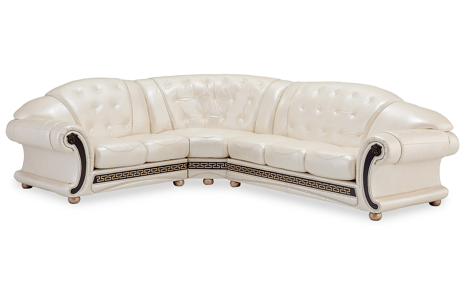 ESF Furniture - Apolo Sectional in Pearl- APOLOSECTLEFTPEARL