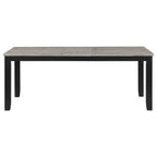 Elodie 5-piece Rectangular Extension Leaf Dining Set Black