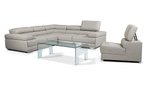 ESF Furniture - 2119 Sectional in Light Grey - 2119SECTIONAL