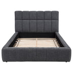 Nollet 48-inch Upholstered Eastern King Platform Bed Cream