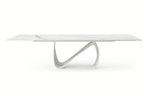 ESF Furniture - 9087 Dining Table 7 Piece Dining Room Set in White - 9087TABLEWHITE-7SET