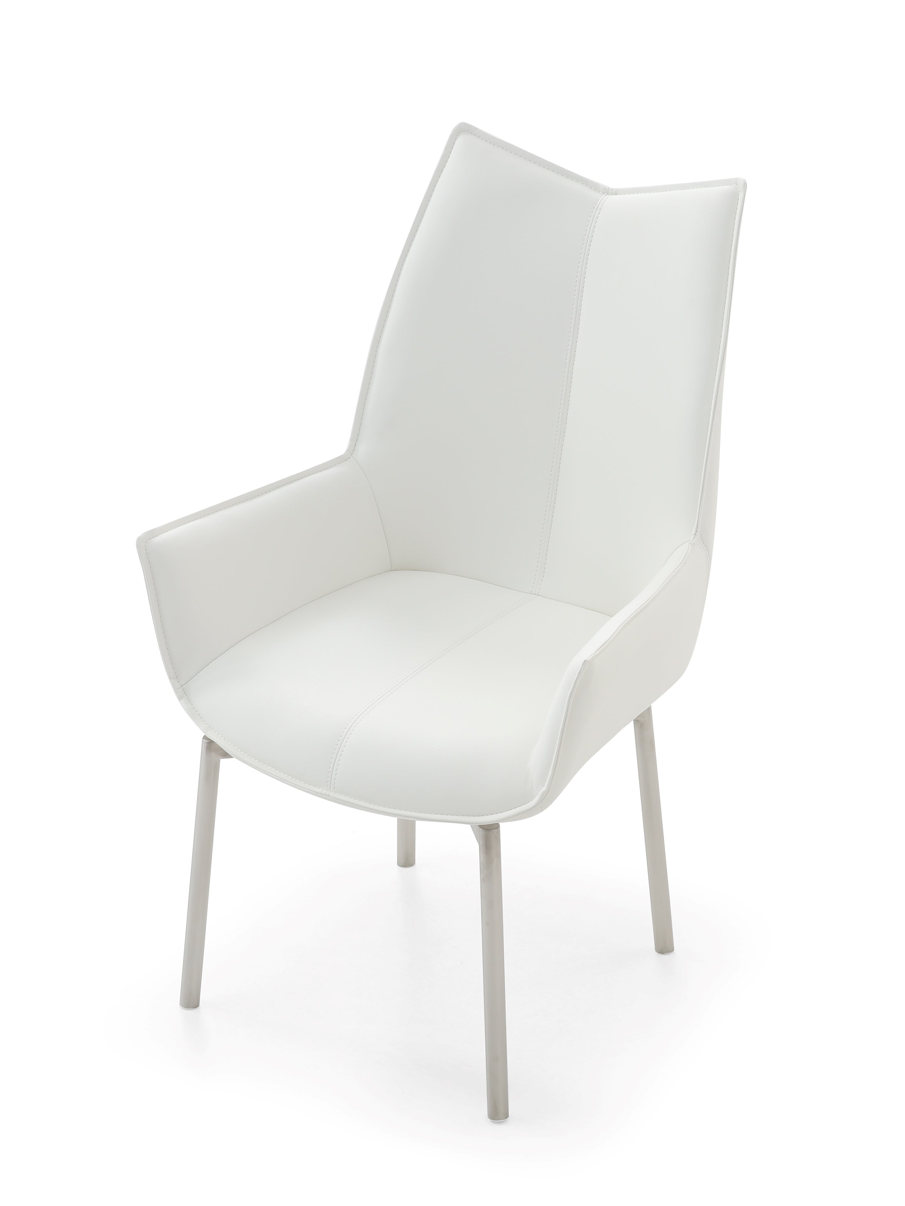 ESF Furniture - 9087 Dining Table 7 Piece Dining Room Set in White - 9087TABLEWHITE-7SET