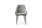 ESF Furniture - 9087 Dining Table 7 Piece Dining Room Set in Dark Gray - 9087TABLEDARKGREY-7SET