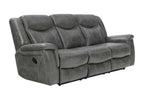 Conrad 3-piece Upholstered Padded Arm Motion Sofa Set Grey