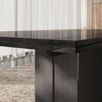 ESF Furniture - Aris 5 Piece Dining Room Set in Onyx - ARISTABLE-CHAIR-5SET
