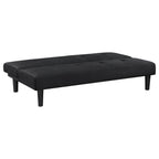 Jenson Upholstered Tufted Convertible Sofa Bed Dark Coffee