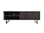 Marsden 2-door Mango Wood 70-inch TV Stand Charcoal Black