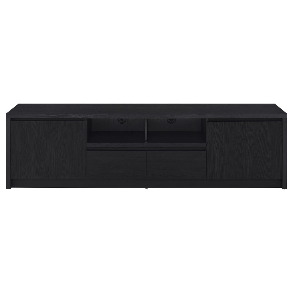 Winfield 60-inch 2-door TV Stand Media Console Black