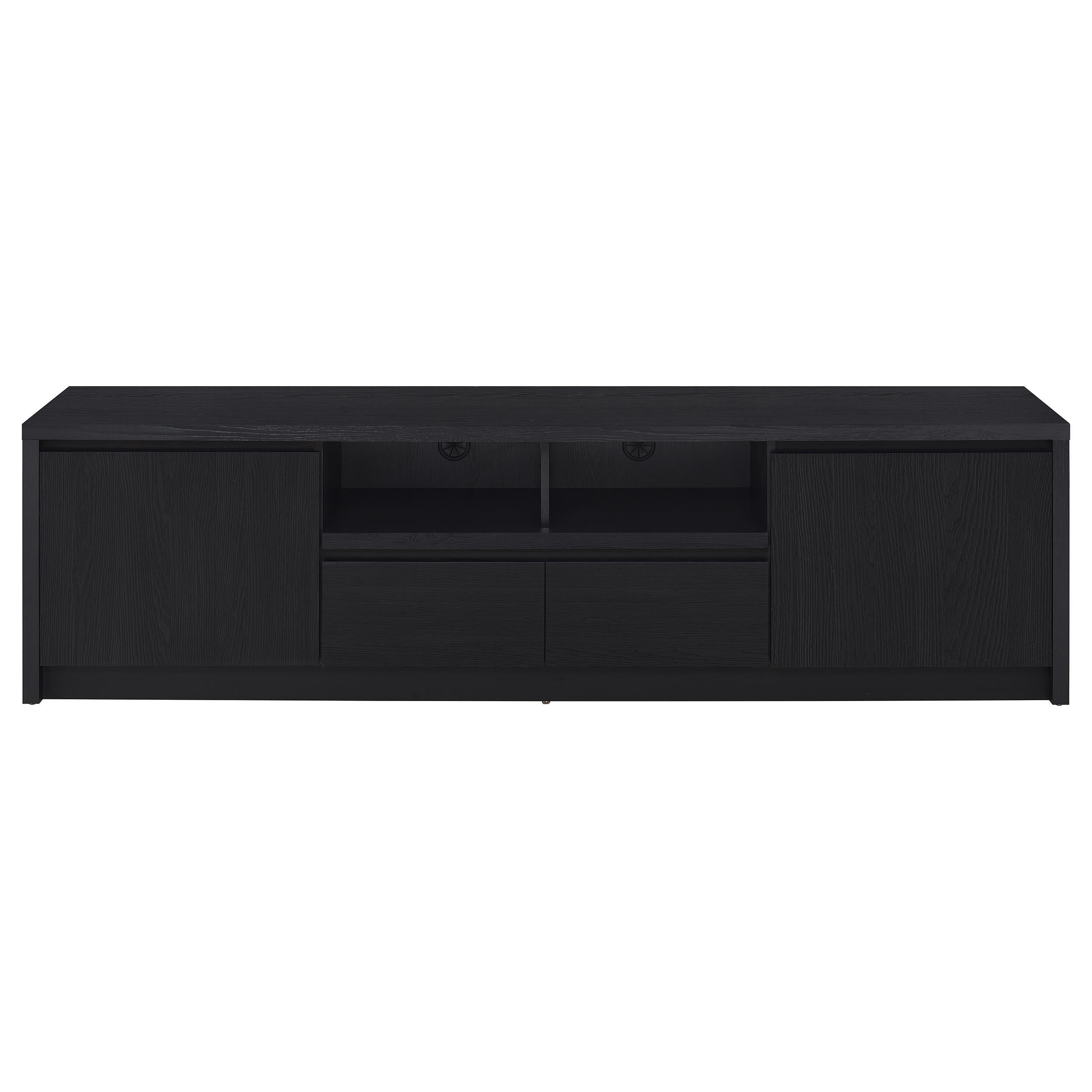 Winfield 60-inch 2-door TV Stand Media Console Black