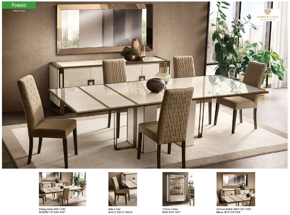 ESF Furniture - Poesia 4 Door Buffet - POESIA4DOORBUFFET