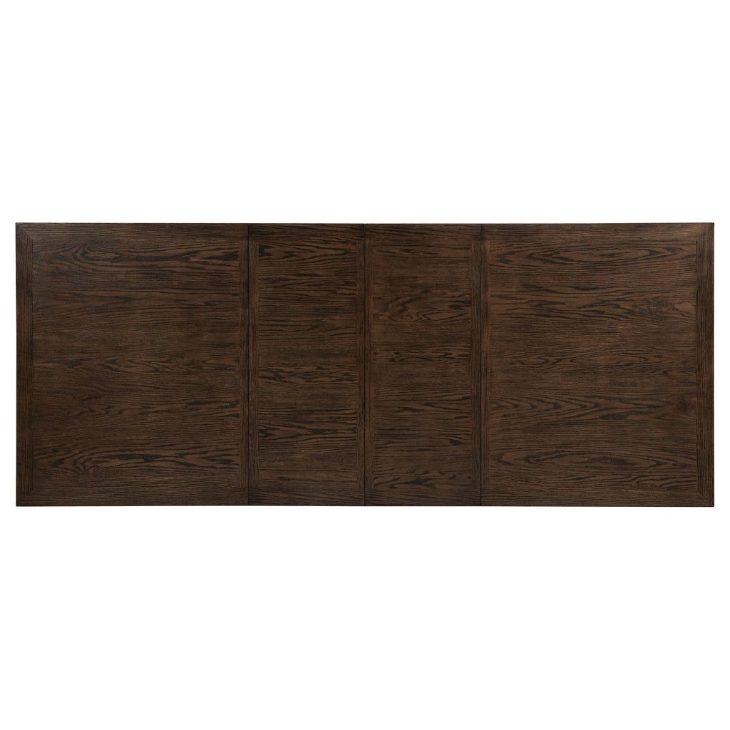Ridgewell Rectangular Trestle Dining Table Dark Oak