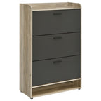 Denia 3-tier Engineered Wood Shoe Cabinet White