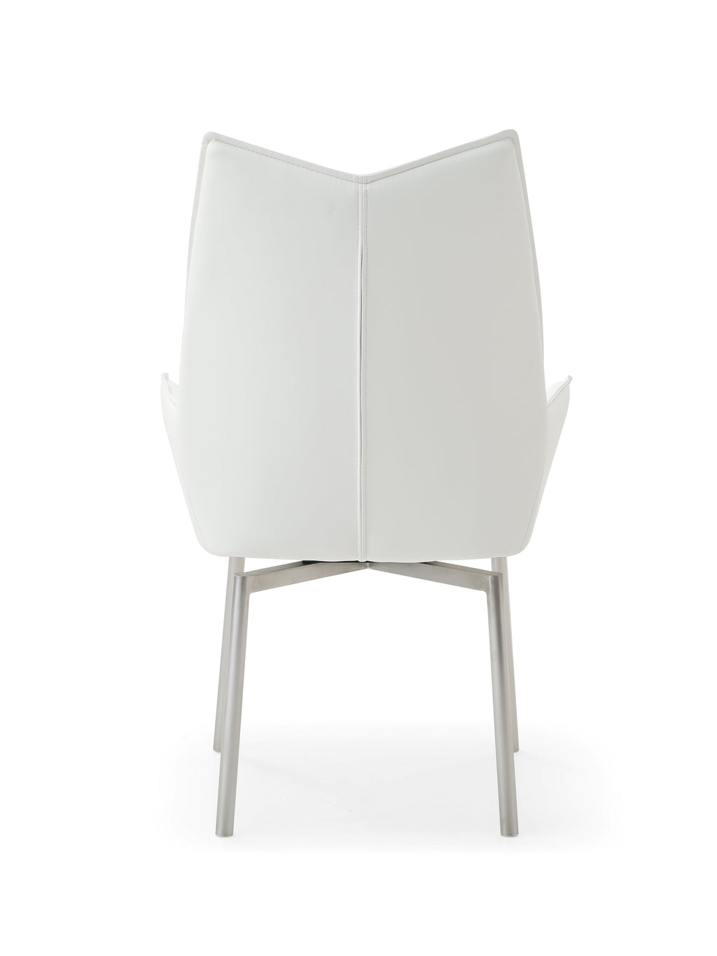 ESF Furniture - 9087 Dining Table 7 Piece Dining Room Set in White - 9087TABLEWHITE-7SET