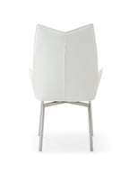 ESF Furniture - 9087 Dining Table 7 Piece Dining Room Set in White - 9087TABLEWHITE-7SET