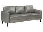 Ruth Upholstered Track Arm Sofa Black