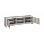 Burke 2-door Engineered Wood 71-inch TV Stand Grey Driftwood