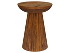 Jacinto Octagonal Solid Mango Wood Side Table Natural Brown