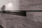 ESF Furniture - Viola Dresser with Mirror in Purple Elm - VIOLADRESSER-MIRROR