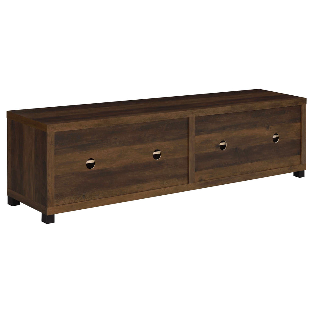 Sachin 4-door Engineered Wood 79-inch TV Stand Distressed Pine
