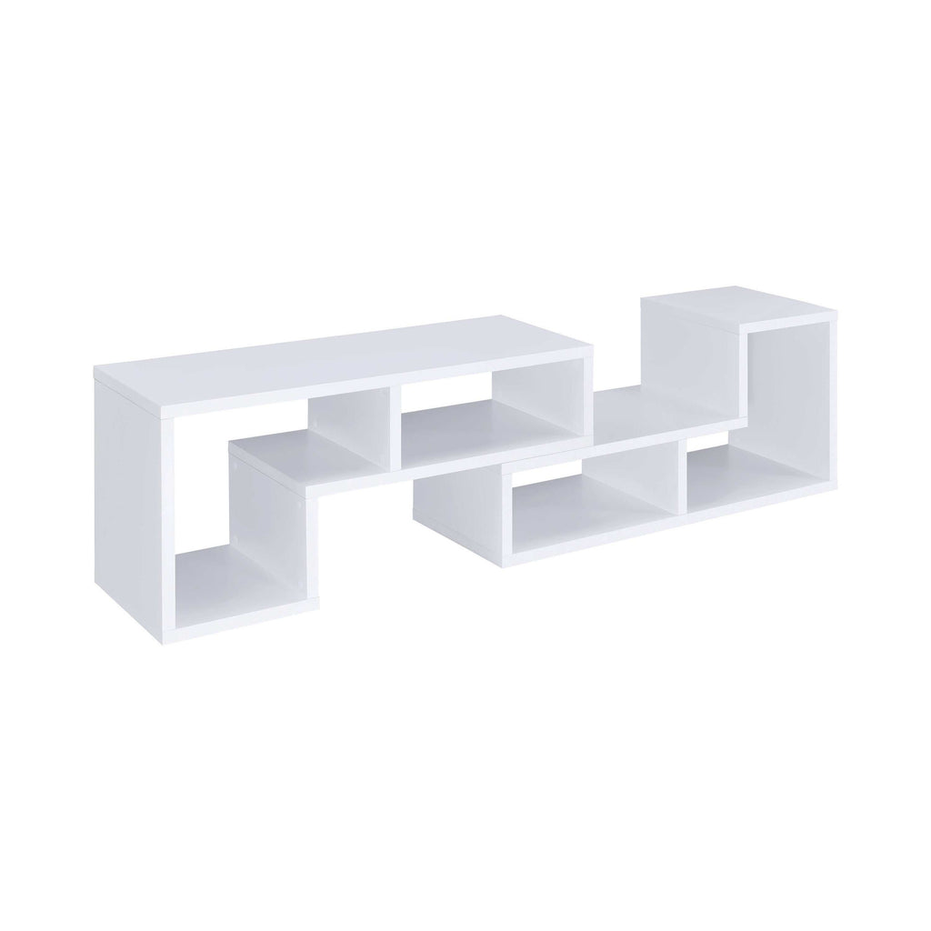 Velma Multipurpose TV Stand and Bookshelf White