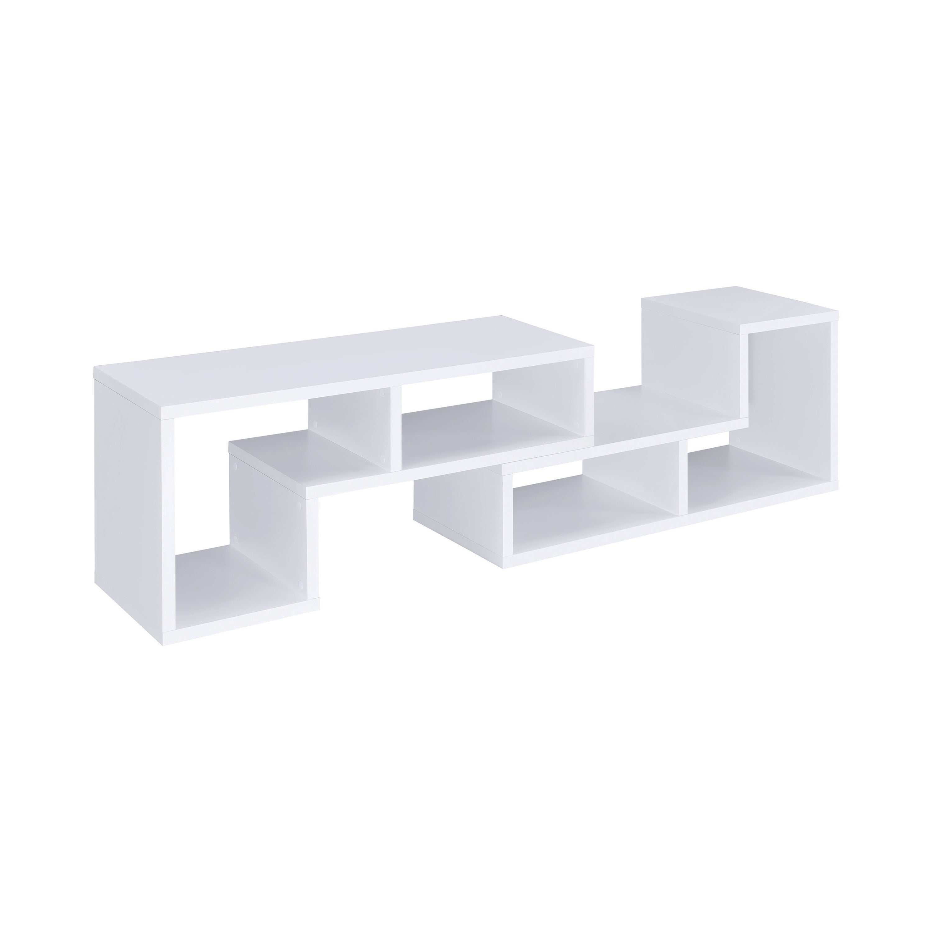 Velma Multipurpose TV Stand and Bookshelf White