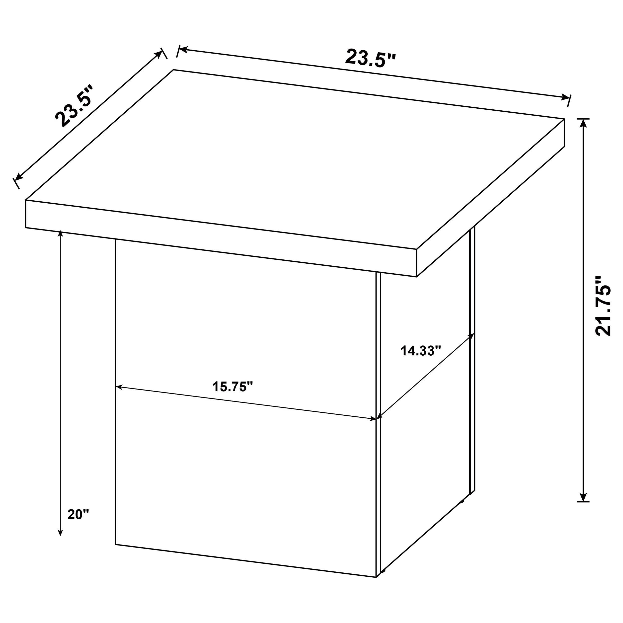 Max Rectangular Engineered Laminate Coffee Table Black