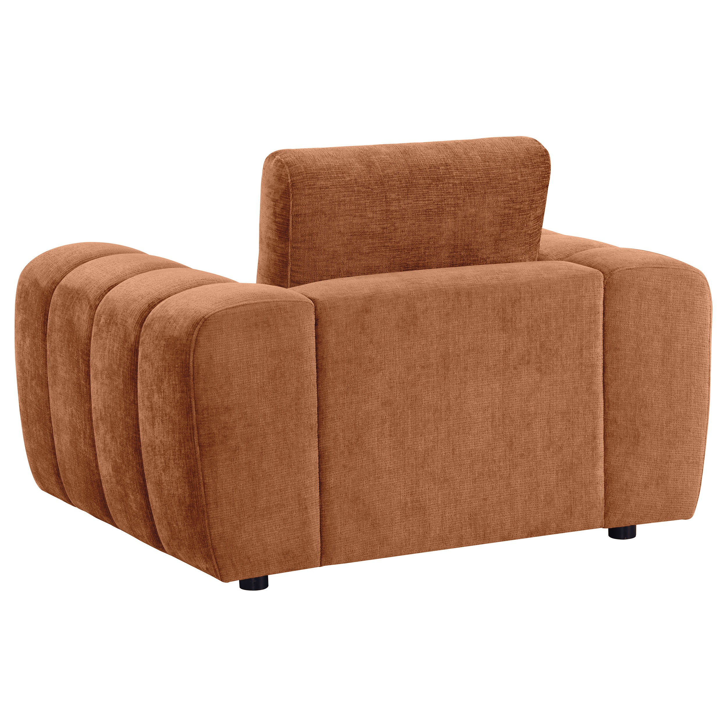 Burnett 2-piece Chenille Upholstered Sofa Set Burnt Orange