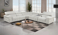 ESF Furniture - 2787 Sectional w/ recliners in Light Grey - 2787SECTIONAL