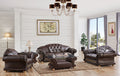ESF Furniture - Apolo 3 Piece Living Room Set in Brown - APOLO3BROWN