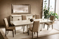 ESF Furniture - Poesia Dining Table 5 Piece Dining Room Set w-2ext - POESIATABLE-5SET