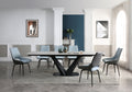 ESF Furniture - 9189 Dining Table 3 Piece Dining Room Set in Blue - 9189TABLE-3SET