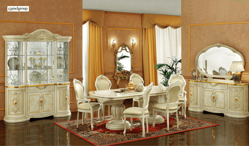 ESF Furniture - Leonardo 12 Piece Dining Room Set w/18 - LEONARDOTABLE-12SET