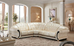ESF Furniture - Apolo Sectional in Pearl- APOLOSECTLEFTPEARL