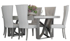 ESF Furniture - KIU Dining Table 7 Piece Dining Room Set - KIUDININGTABLE-7SET