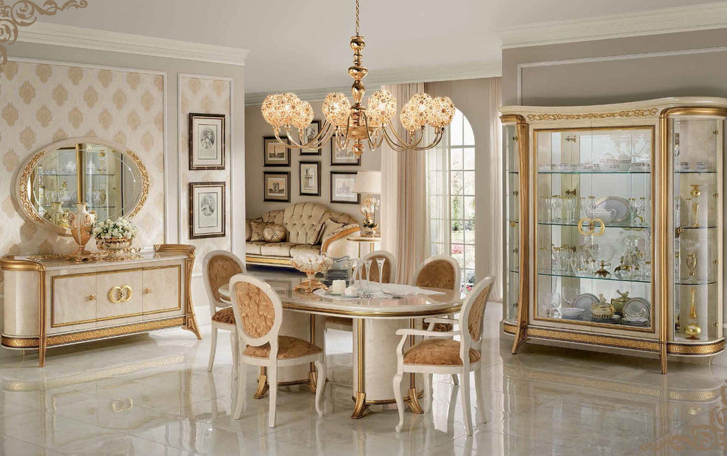 ESF Furniture - Melodia 5 Piece Dining Room Set w-1ext - MELODIATABLE-5SET