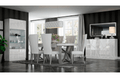ESF Furniture - KIU Dining Table 8 Piece Dining Room Set - KIUDININGTABLE-8SET