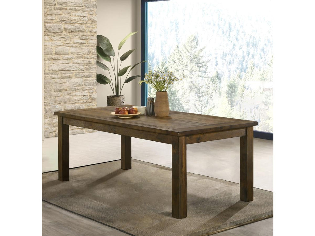 Coleman Rectangular 79-inch Dining Table Rustic Golden Brown