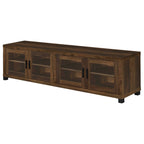 Sachin 4-door Engineered Wood 79-inch TV Stand Distressed Pine