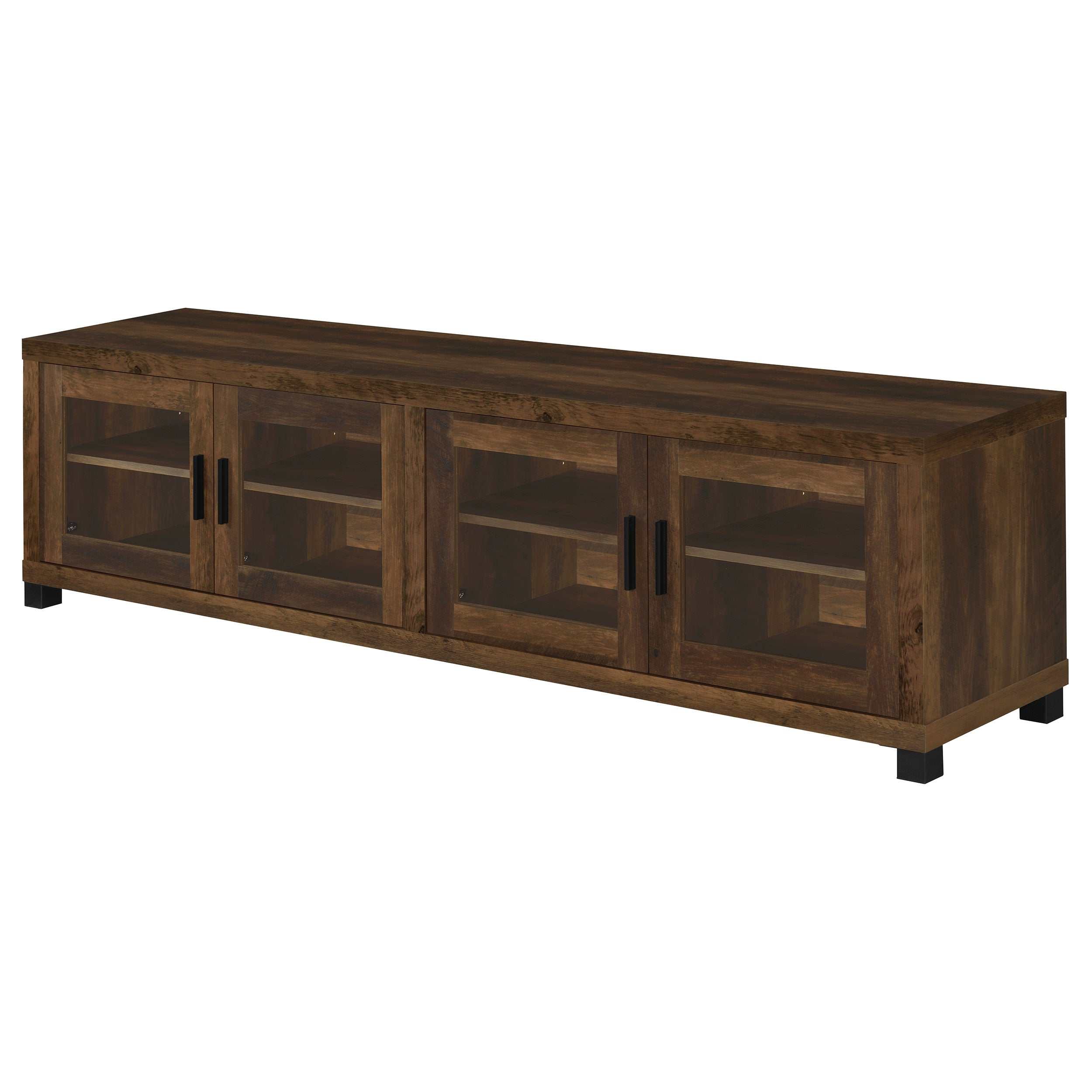 Sachin 4-door Engineered Wood 79-inch TV Stand Distressed Pine