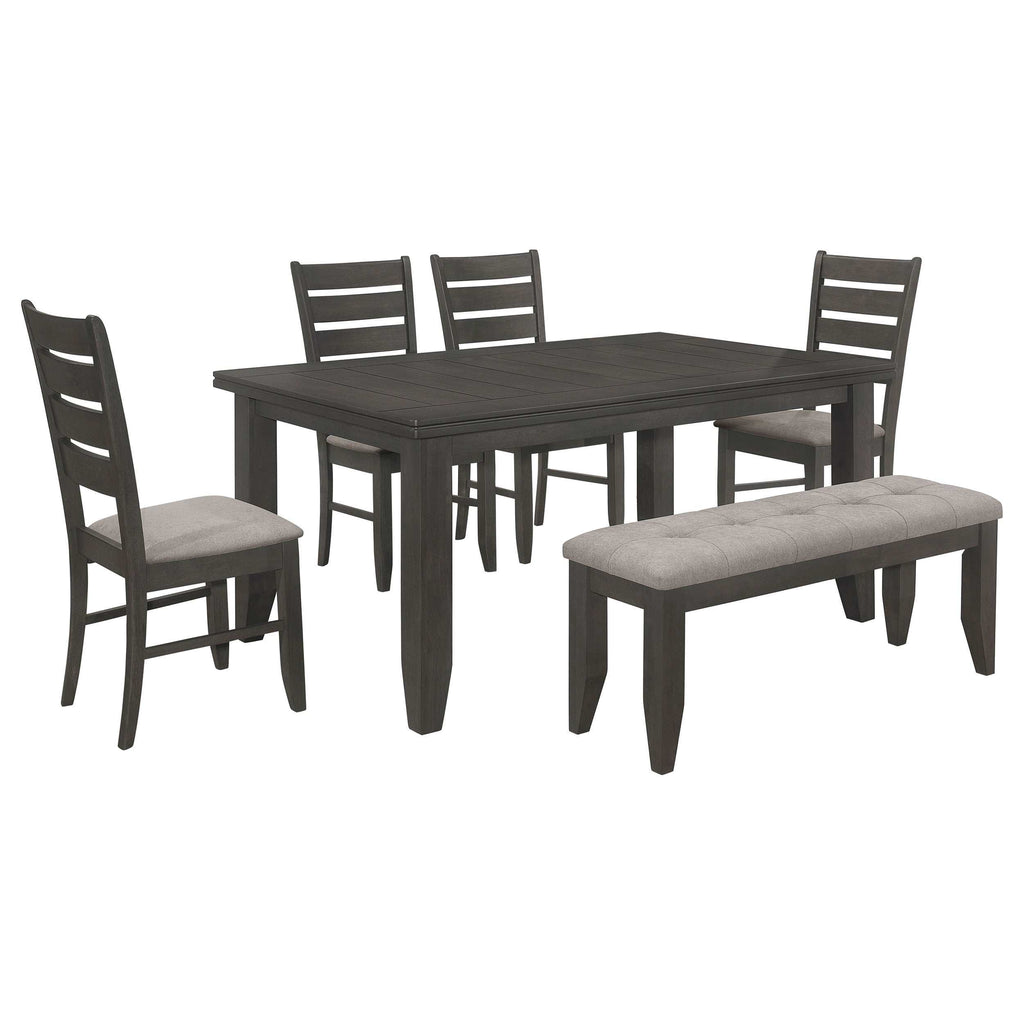 Dalila 5-piece Rectangular Dining Table Set Cappuccino