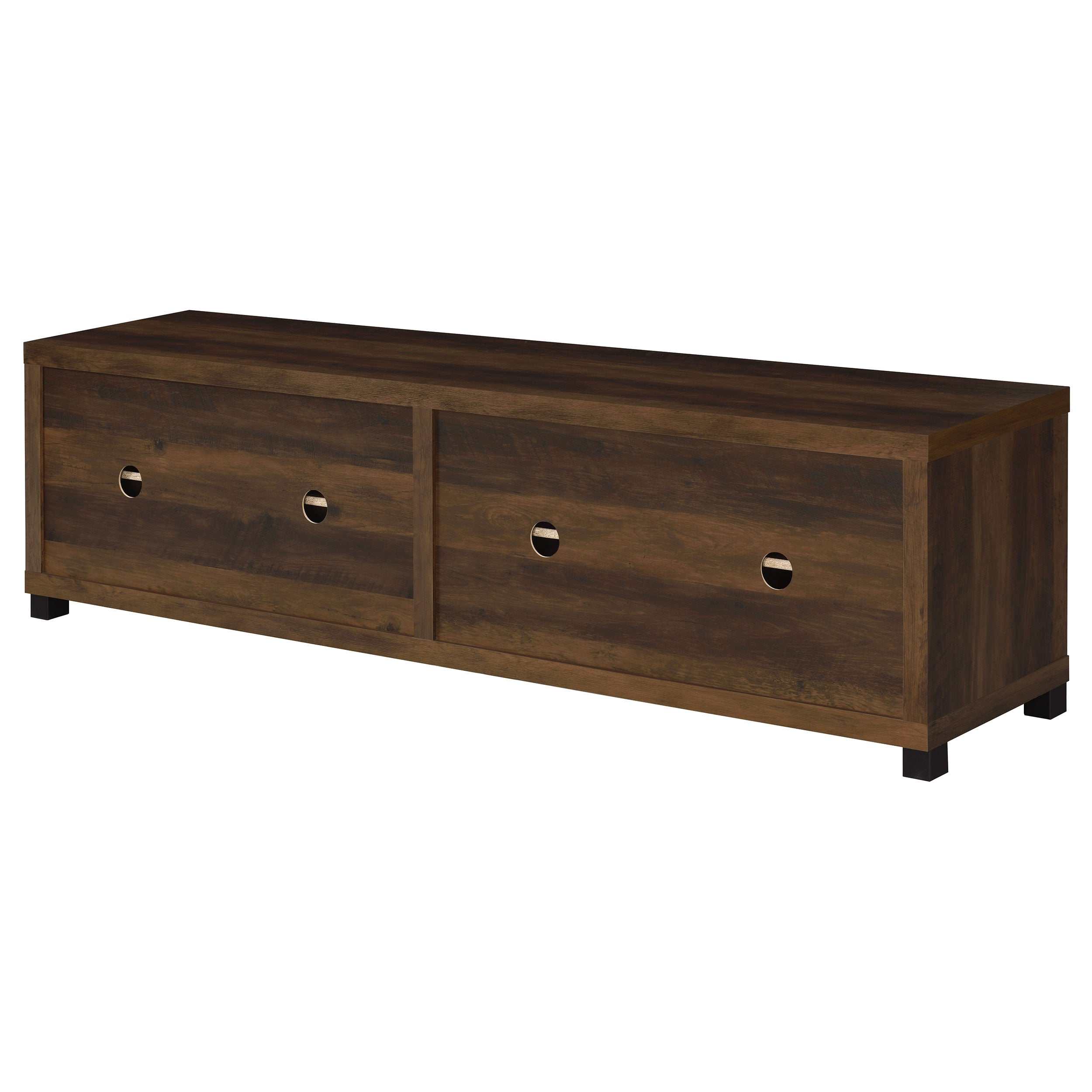 Sachin 4-door Engineered Wood 79-inch TV Stand Distressed Pine