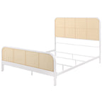 Lanewood Open Cane Webbing Metal Eastern King Bed Black