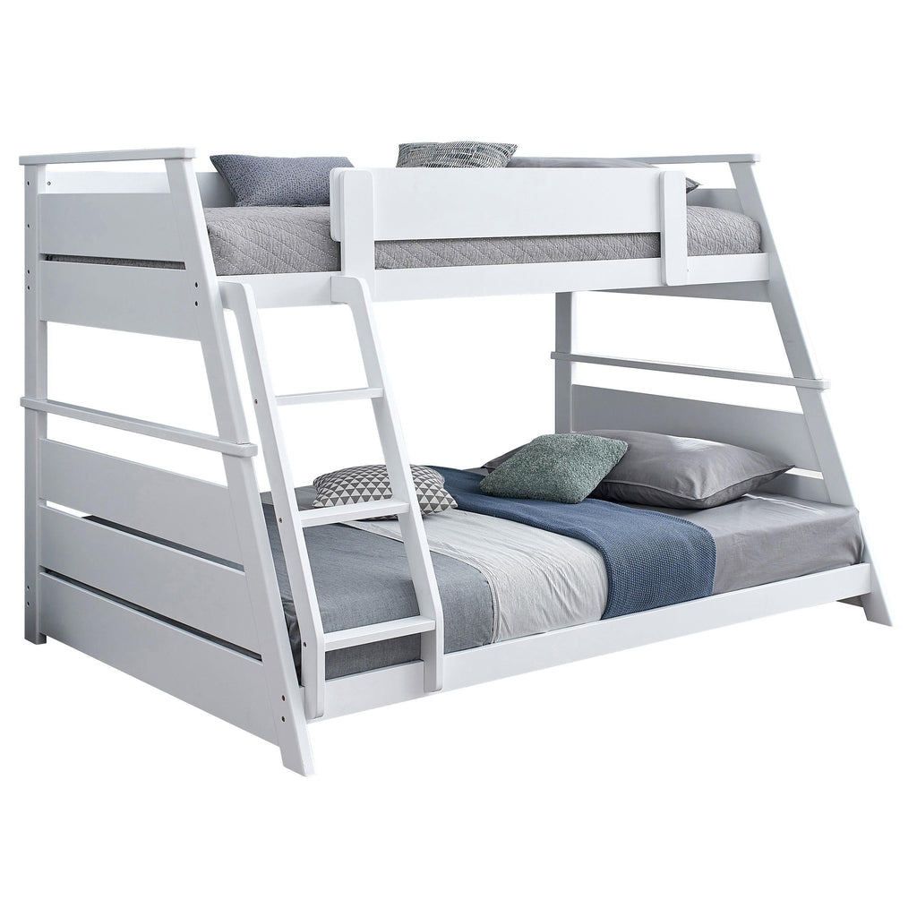 Holden Wood Veneer Twin Over Full Bunk Bed Walnut