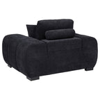Octavia Upholstered Track Arm Accent Chair Amber