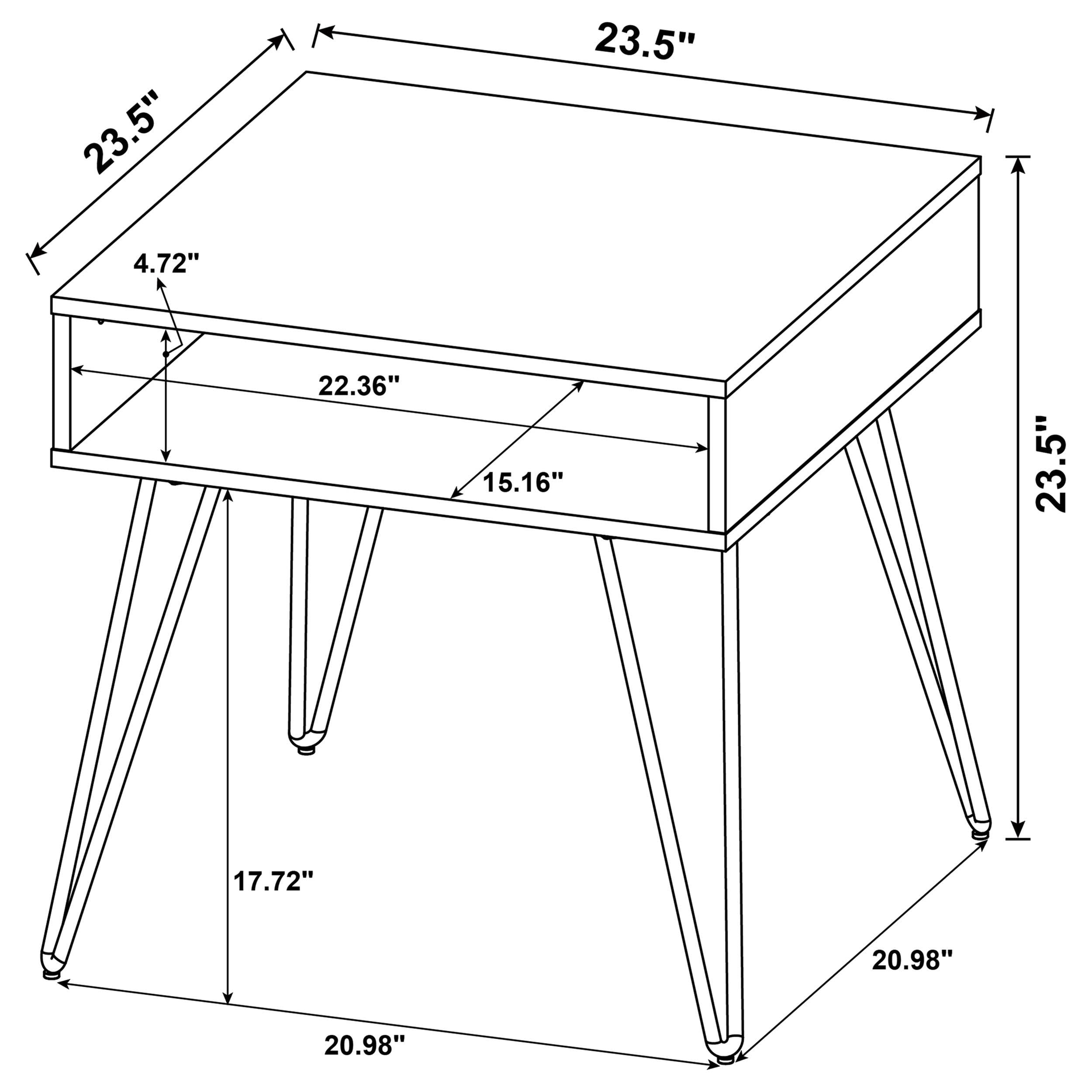 Fanning Engineered Wood Lift Top Coffee Table Golden Oak