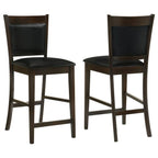 Jaden Upholstered Counter Chair Espresso (Set of 2) - 100959