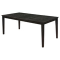 Louise Rectangular 78-inch Extension Leaf Dining Table Black - 101561