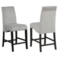 Stanton Grey & Black Counter Height Chairs (Set of 2)